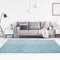 Teppich Einfarbig Blau - 140x200 cm - Moderne Flachflor Teppiche Wohnzimmer Jugendzimmer Kinderzimmer