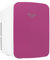 Cooluli 15L Mini Fridge for Bedroom - Car, Office Desk & College Dorm Room - 12v Portable Cooler & Warmer for Food, Drinks, Skincare, Beauty & Makeup - AC/DC Small Refrigerator with Glass Front, Pink