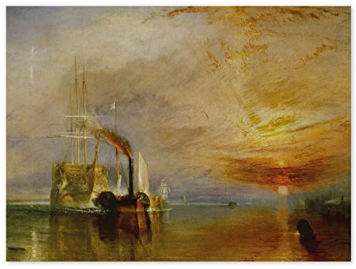 JUNIWORDS Poster, Joseph Mallord William Turner, Die Temeraire an ihrem letzten Ankerplatz, 81 x 60 cm