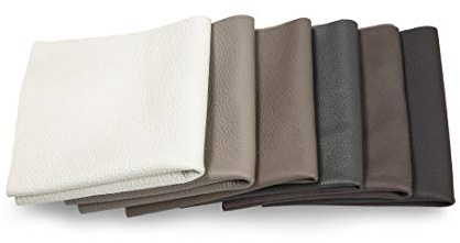 Lederstücke - Variierende Lederbündel in verschiedenen Grau Farbtönen, Leder Zuschnitt, Extra Große Stücke, Hochwertig zum Nähen, Lederverarbeitung, Basteln, Beziehen, Deko, 1Kg - min. DIN A6