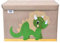 CLCROBD Foldable Kids Large Toy Chest with Flip-Top Lid, Collapsible Fabric Animal Toy Storage Organizer/Bin/Box/Basket/Trunk for Toddler, Children and Baby Nursery (Triceratops)