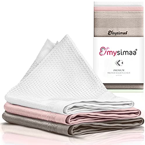 mysimaa® Paños de Limpieza de Microfibra Profesional sin Productos de Limpieza para el hogar, el Coche, la Oficina y para Ventanas, Espejos, Cristal (Special)