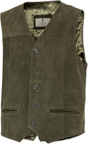 Parforce Traditional Hunting Lederweste Oliv XXL