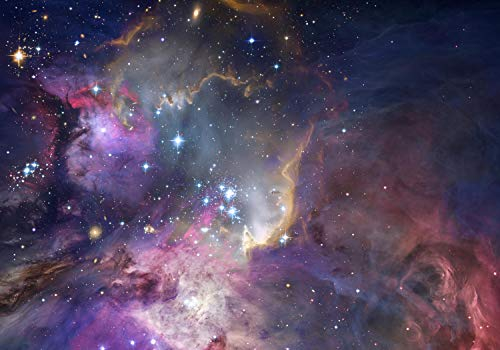 wandmotiv24 Fototapete Weltraum Weltall Galaxie, XS 150 x 105cm - 3 Teile, Wanddeko, Wandbild, Wandtapete, Sternennebel NASA Hubble M6503