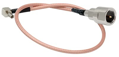 Vecys FME Macho a TS9 Macho Ángulo Recto 90 Grados RF Cable Coaxial RG316 30cm / 12in para 2G 3G 4G LTE Antenas Enrutadores UMTS Banda Ancha Móvil Hsdpa WLAN Inalámbrico