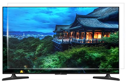 WLWLEO 32 Inch Anti Glare TV Screen Protector, 55 Inch TV Anti Blue Light Filter, Protection Eye, Anti Scratch Protector Film for 32-60 TV Desktop Computer Monitor,50 inch 1095×616mm
