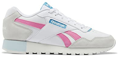 Reebok Damen Glide Sneaker Sneaker, Footwear White Pure Grey 1 Radiant Aqua, 40 EU