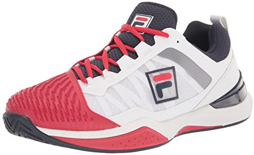 Fila Speedserve Energized Mens Tennis Shoes WHT/RED/NVY 125 D Medium 12.0