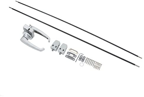 Levier de Porte d'entrée en Alliage d'aluminium Antichoc Serrure de Porte à 3 Points pour Portes intérieures de Camping-Cars, Yachts
