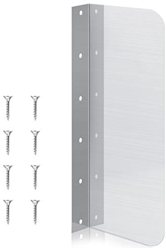 Amylove Spritzschutz aus Edelstahl, Wandmontage, Spritzschutz mit Schrauben, Spritzschutz für Waschbecken, Badezimmer, Waschbecken, Seitenspritzschutz, für Küche, Restaurant, 38,1 x 15,2 cm