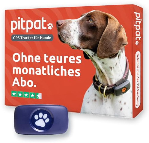 PitPat GPS Dog Tracker No Monthly Fees - Pet Tracker for All Dogs - UK Made