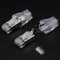Greluma 12PCS Extremo CAT7,Conectores RJ45 blindados de metal Conector modular - FTP 8P8C Red RJ45 Conector Ethernet de crimpado de cable (orificio de cable de 1,5mm) con fundas de alivio de tensión
