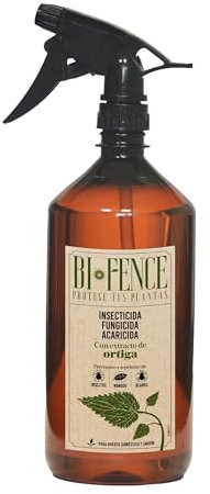 BIFENCE - Triple Acción - 1 L - Insecticida, Fungicida y Acaricida - Protección Natural - a base de Extracto de Ortigas - Actúa contra Hongos - Protege frente a Insectos - Todo Tipo de Plantas