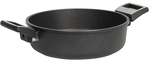SKK großer Aluguss Schmortopf Ø 28 cm - ohne Induktion - hohe Antihaft Kasserolle beschichteter Bräter - Made in Germany