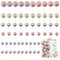 LARDUX 60 PCS Tortendeko Kugel- Backen Kuchen Dekorationen DIY Mini Ballon Cupcake Einsatz für Geburtstag Party Baby Dusche Hochzeit -Nackt