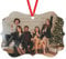 CUDIYST Personalisierte Weihnachten Dekoration Acryl AnhäNger HäNgendes Ornament Mit Personalisiertem Design Und Foto/Text Personalisiert Handwerkliche Dekorationen Personalisiertes Geschenk (Wellig)