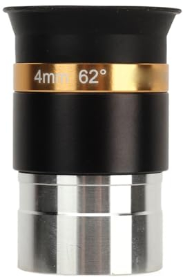 Asphärisches 62°-Weitwinkelokular, 4 Mm Brennweite, 1,25-Zoll-Teleskopokular, für Mond- und Planetenbeobachtungen, Sternhaufen