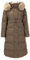 Cihdmfb Wintermantel Damen Lange Winterjacke Warm Steppjacke Mit Kapuze Retro Einfarbig Lang Jacke Mantel Knielang Winterparka Winter Baumwolljacke mit Reißverschluss und Tasche(H Kaffee,XL)