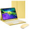 Funda con Teclado Touchpad para iPad 10ª generación 2022, QWERTY Teclado Trackpad Bluetooth Español Ñ Inalámbrico Desmontable con Ratón y Portalápices para iPad 10 Gen 10,9 Pulgadas 2022, Amarillo