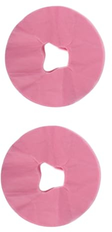 FRCOLOR 100 Stk Gesichtstuch Bettabdeckung Für Spa-wachsen Massage-gesichtsauflage Wiege Abdeckung Der Gesichtsstütze Silikon Ausruhen Massagetisch Körperkissen Rosa Vlies