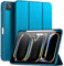 Maledan Cover per iPad PRO 11 Pollici 2024 (M4 5a Generazione) con Portapenne, Protettiva Custodia iPad Case Supporta Apple Pencil PRO/USB-C, Risveglio/Sonno Automatico, Blu Pavone