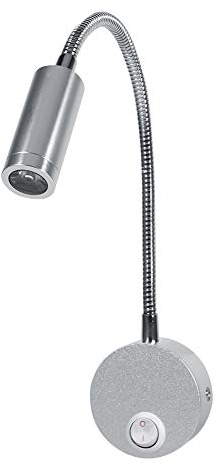 Garosa AC85 Bis 265 V AUS-EIN-Schalter-Design, Verstellbare Schwanenhals-LED-Wandleuchte, Wandmontage, LED-Lese- und Arbeitszimmer-Bettlampe (3500K warmweiß)