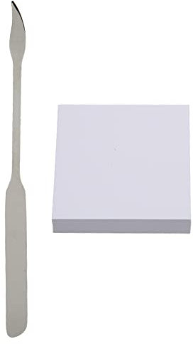 Qukaim Painting Knife Disposable Nail Art Palette, Professional Disposable Mixing Palette, Paper Makeup Mixing Palette for Color Blending, Painting Mixing Scraper, Double Ended Knife