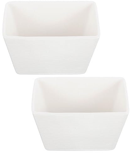 MAGICLULU Porta Bustine Di Tè Zuccheriera Set Da 2 Pezzi Porta Bustine Di Zucchero in Ceramica Contenitore Per Bustine Di Tè Contenitore Per Bustine Di Caffè A Righe