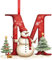 Weihnachtsbaumschmuck 26 Buchstaben Weihnachtsbaumschmuck Anhänger Neuer Weihnachtsanhänger Acryl mit 26 Buchstaben Weihnachtsbaum Anhänger Personalisiert (M)
