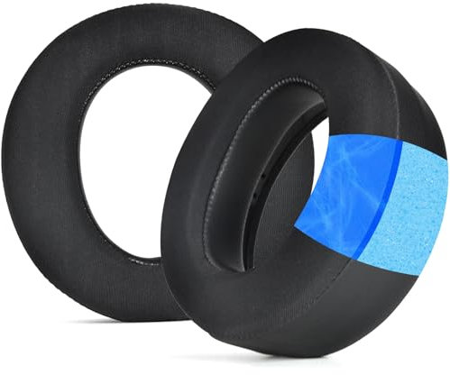 Adhiper PS Pulse Elite Ohrpolster, Kühlgel-Ohrpolster Ersatz Kompatibel mit PS Pulse Elite Wireless Headset, Ohrpolster mit Geräuschisolationsschaum (Schwarz)
