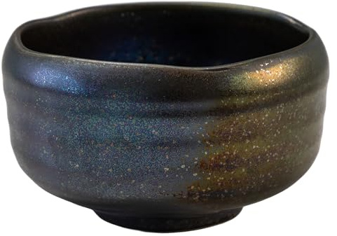 Asayu Japan Matcha-Schale, handgefertigter japanischer Keramik-Chawan in „Starry Night Blue“, mikrowellen- und spülmaschinengeeignet für Teezeremonie, Matcha & grünen Tee, Mino-Keramik – Sazanami
