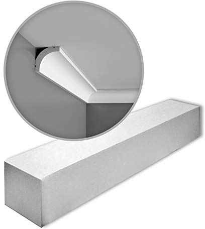 Orac Eckleisten CB520N-box-10 200 cm x 3,5 cm x 3,5 cm aus extrudiertem Polystyrol (LDPS) nicht grundiert 10 Leisten / 20 m
