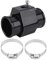 Keenso Auto Wassertemperatur Verbindungsrohr, Auto Wassertemperatur Sensor Adapter 28mm - 40mm Wassertemperatur Verbindungsrohr mit einstellbaren Klammern Universal fit für die meisten Autos(36mm)