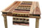 ABAKUHAUS Ethnisch Tischläufer, Afrika Horizontale Streif, Esszimmer Küche Rechteckiger Dekorativer Tischläufer, 40 x 225 cm, Beige Braun
