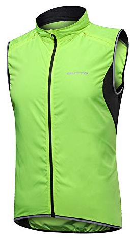 DAIHAN Homme Maillot Cyclisme sans Manches Gilet VTT Coupe-Vent Ultraléger Respirant Gilet avec Poches pour Course à Pied ou Vélo