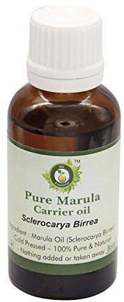 Marula Öl | Sclerocarya Birrea | Für Haare | Für Gesicht | Für Körper | Haar Öl | reines Marula Öl | 100% reines natürlich | Kaltgepresste Marula Öl | Marula Oil | 10ml | 0.338 Unzen By R V Essential