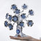 YU FENG Árbol de Flores Blancas Plateadas con Amuleto Turco Azul Turco de Mal de Ojos, Centro de Mesa, Adorno para decoración del hogar, Oficina, Regalo de protección