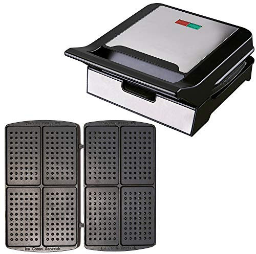 Syntrox Germany Ice Cream Sandwich Maker MM-1400W mit herausnehmbaren Backplatten