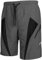 Santic MTB Hose Herren Kurz Fahrradhose Radhose Sitzpolster Mountainbike Hose Radsportshorts Atmungsaktiv Bike Shorts Grau XXXL