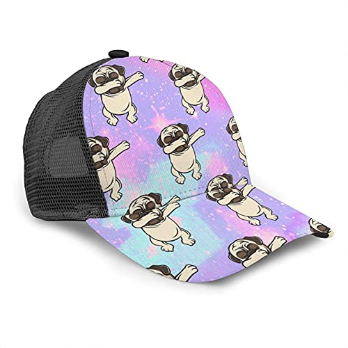 Oaieltj Unisex-Baseballkappe Herren Damen Kinder Mode Baseball Cap Verstellbare Snapback Dad Hat Casual Sonnenhut, Tie Dye Dabbing Mops, One size