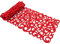Anawakia Filz-Tischläufer Rechteck Hohl Filz Tischläufer Die Blume Hohl Tischband Tischdecke Eingelegtem Tischdecke 102 cm (Rot)