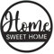 CONTRAXT Cadre Home Sweet Home en bois. Citation cadre carte home sweet home decoration lettrage deco murale lettre deco cuisine texte en bois decorative welcome home murale mot bois (Home, Noir)
