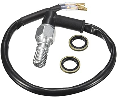 iSpchen Hydraulischer Bremsschalter Hinterer Bremslichtschalter Universal Motorrad Bremslicht Druckschalter Bremsdruck Lichtschalter Hohlschraube Kabel M10 * 1,25 m/mM10 * 1,00 mm