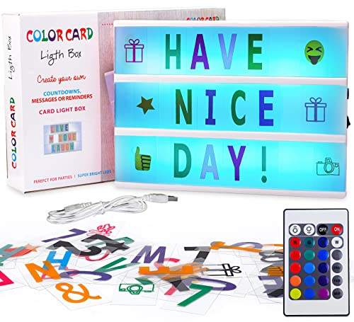 Frasheng Caja de Luz A4 Rosa con 192 Letras,Divertidos Emojis,Cartel Luminoso LED,Caja de Luz de Cine,Para Mensajes Personalizados,Decoración de Habitación,Boda,Aniversario,Cumpleaños,Fiesta