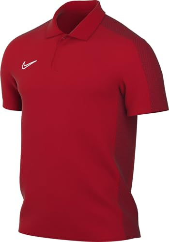 NIKE Men's M NK DF ACD23 Polo SS Shirt, University Red/Gym Red/White, XL