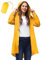 33,000ft Vêtement de pluie imperméable, poncho de pluie léger et respirant coupe-vent à capuche, fine pliable longue manteaux imperméables femme Couleur ambre XL