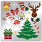 ORIGACH 15.6 x 15.6 cm Weihnachten Metall Schablonen Metalljournalschablone für Holzschnitzerei, Brandmalerei und Holzverbrennung, Gravur und Scrapbooking-Projekt