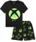Xbox Offizielles Gaming-Schlafanzug-Set für Herren und Jungen, aus Baumwolle, Schwarz, Schwarz , 10-11 Jahre