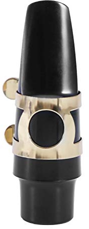 Sax Saxophone Mouthpiece Plastic with Cap Metal Buckle Mouthpiece Patches Pads Cushions