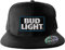 Bud Light Offizielles Lizenzprodukt Logo Patch Standard Snapback Cap Snapback Cap (Schwarz), One Size